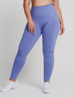 Oner Active Purple Marl Classic Seamless Leggings High-Waisted 7/8 Length Small